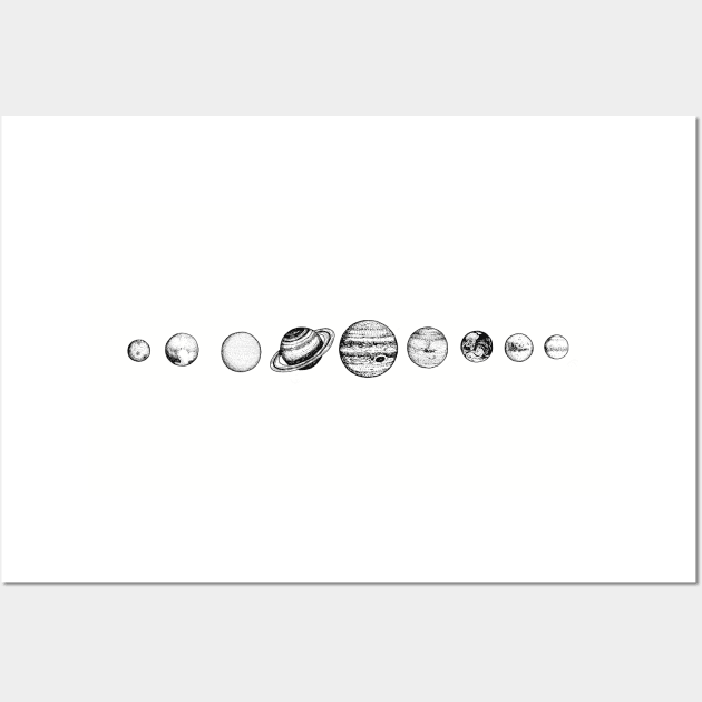 Planets In Solar System 2 Wall Art by Hogan